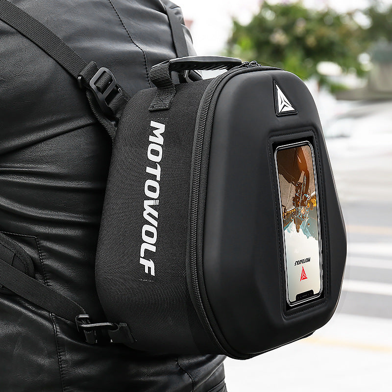 Motorcycle Oil Bag Rear Seat Tail Box Portable Backpack Waterproof