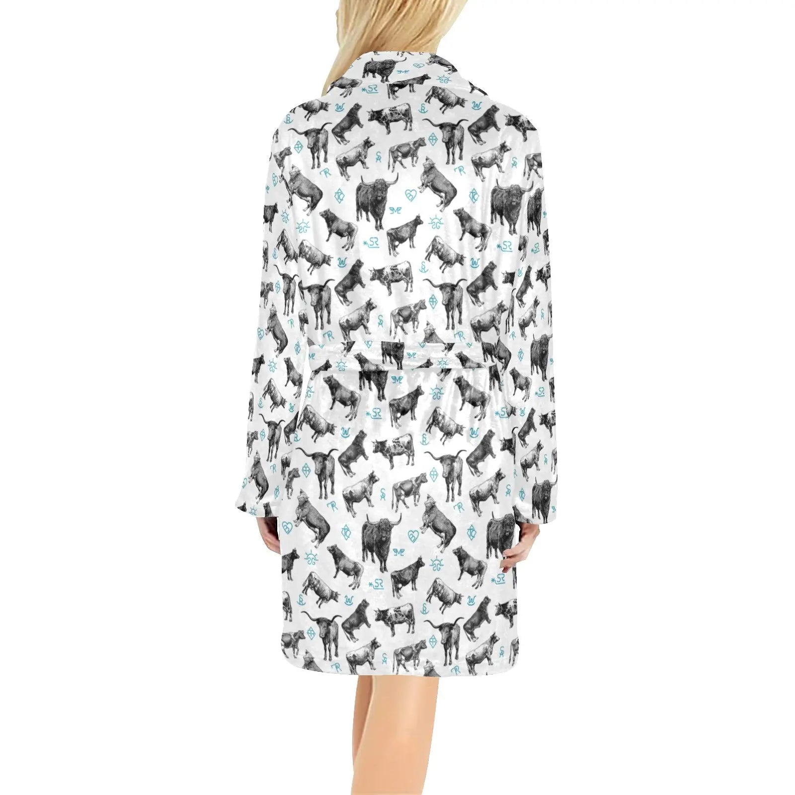 Cattle and Brands Women's Western Bath Robe Baha Ranch Western Wear