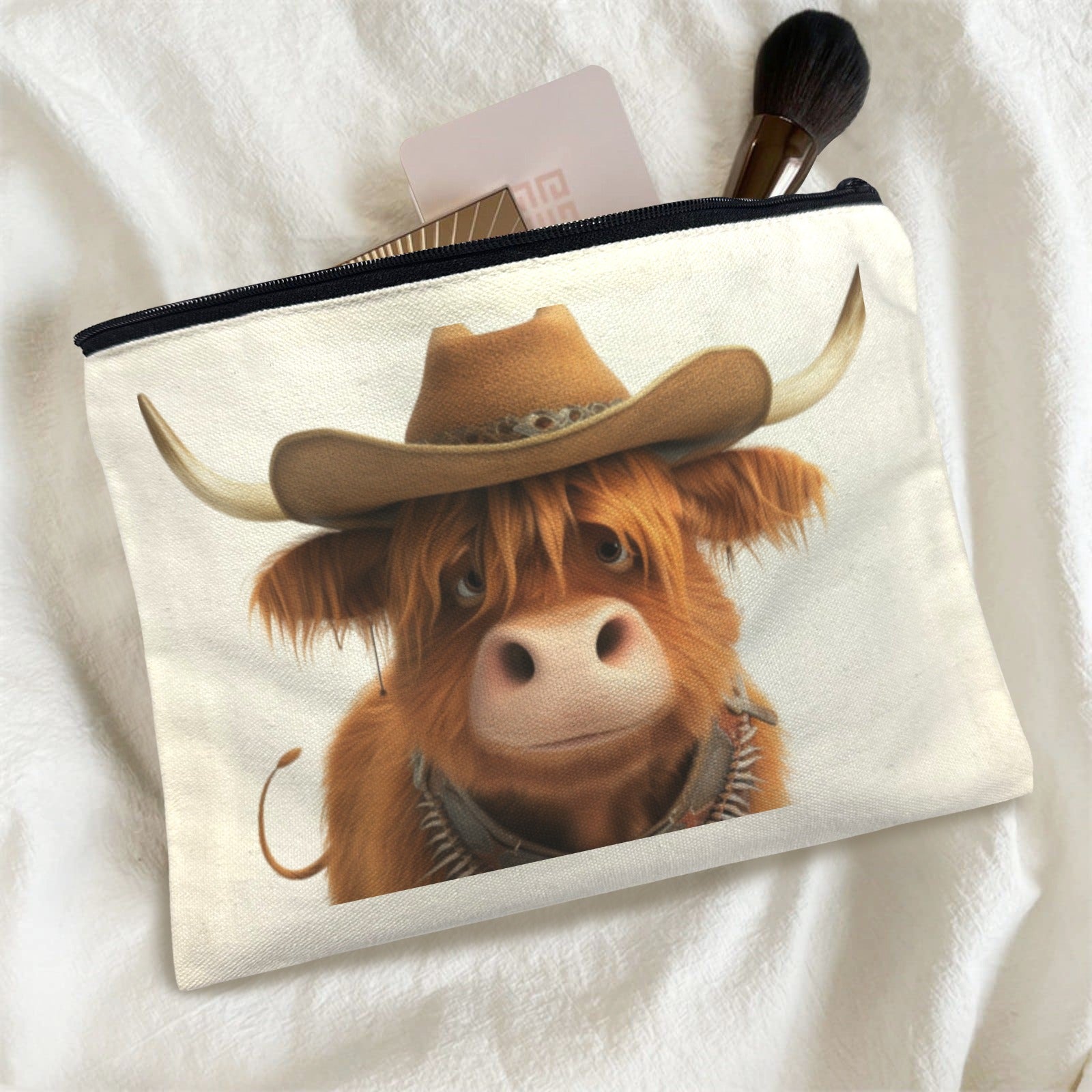 Cowboy Highland Cosmetic Bag Pack of 5 Made in America Baha Ranch Western Wear