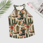 Baha Ranch Cactus Boots Tank Top Baha Ranch Western Wear