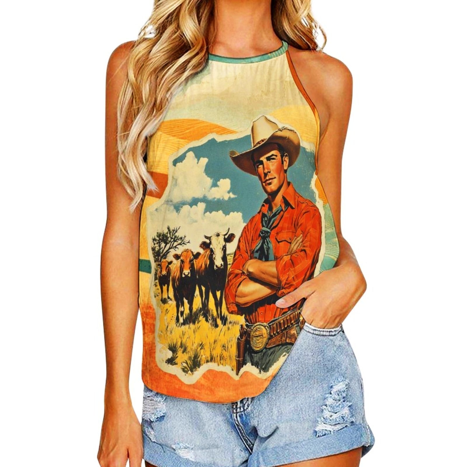 Baha Ranch Cattle Rancher Tank Top Baha Ranch Western Wear