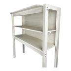 31.5' White and Black color 5-Tier Bakers Rack for Kitchen with Storage, Coffee Bar, Kitchen Shelves,  Microwave Stand