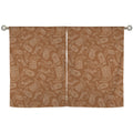 Western Print Curtains Window Curtain 28"x40" (2-Piece) Made in America Baha Ranch Western Wear