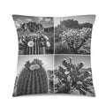 Baha Ranch Black White Cactus Velvety Soft Pillow Case Made in America Baha Ranch Western Wear