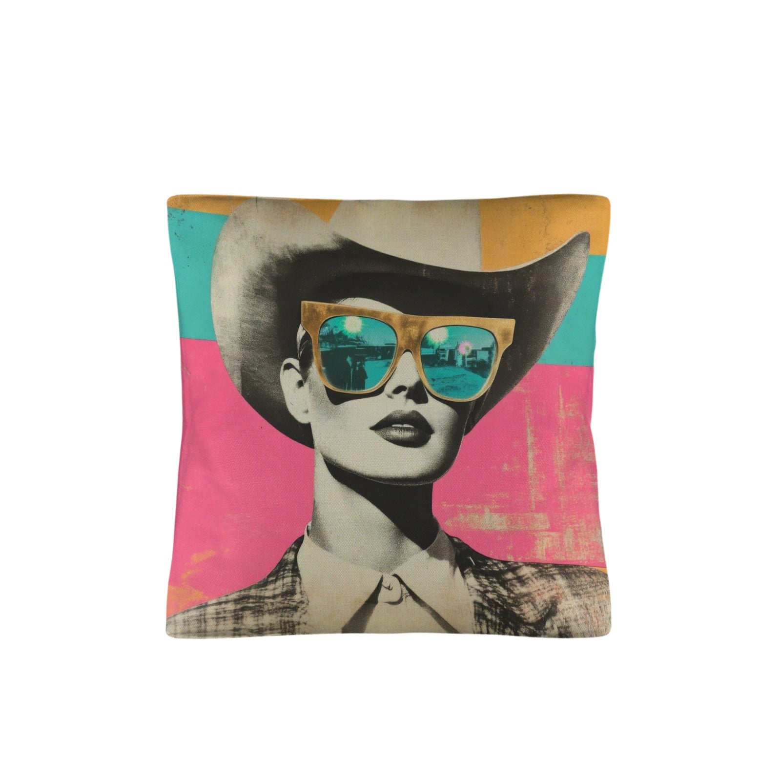 Baha Ranch Retro Pop Western Cool Cowgirl Pillow Case Made in America Baha Ranch Western Wear