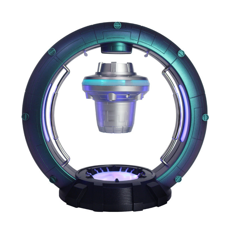 Magnetic Levitation Bluetooth Speaker Spaceship Globe Ornaments Hanging In Air Sound Automatic Balance Subwoofer Wireless Audio