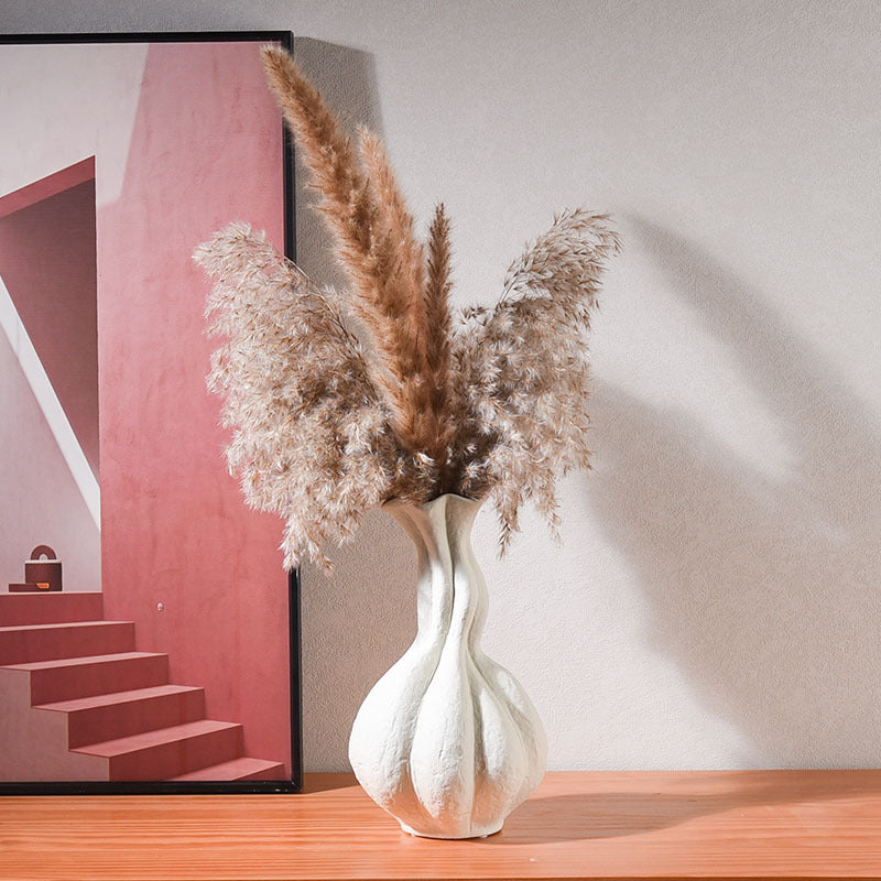 Home Decorations And Accessories Soft Decoration With Misty Style Ceramic Vase