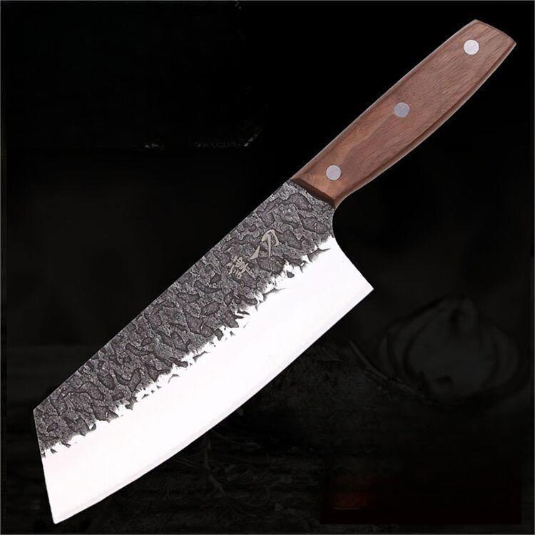 Old Fashioned Carved Chinese Kitchen Knife