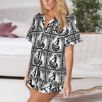 Baha Ranch Colores de Mexico Flamenco Southwestern Satin Pajamas Baha Ranch Western Wear