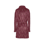 Burgundy Longhorn Women's Western Bath Robe Baha Ranch Western Wear
