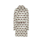 White Aztec Women's Western Bath Robe Baha Ranch Western Wear