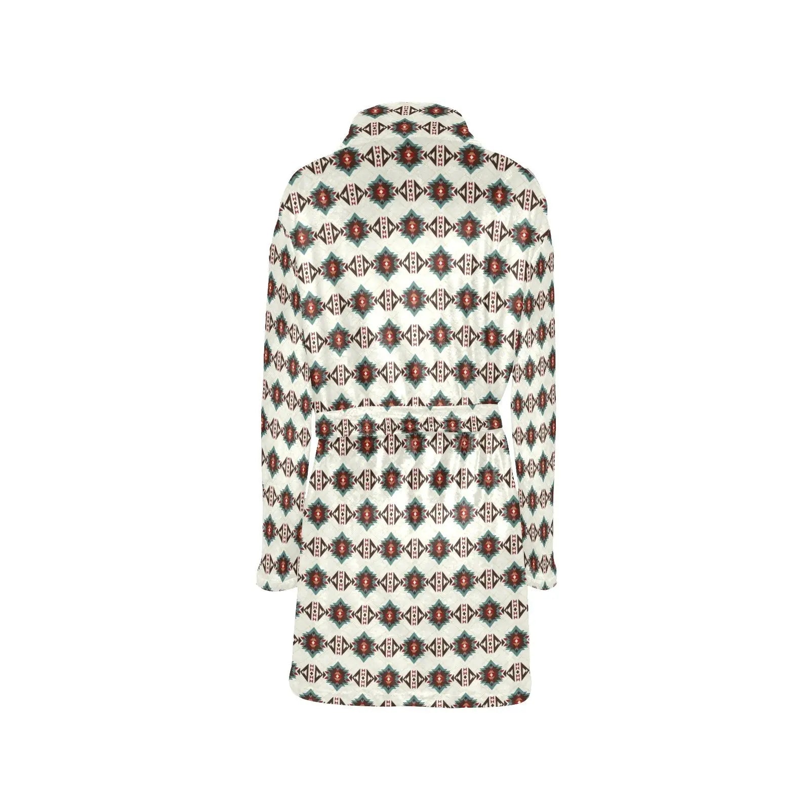 White Aztec Women's Western Bath Robe Baha Ranch Western Wear
