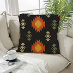 Black Aztec Pillow Case Made in America Baha Ranch Western Wear