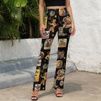 Baha Ranch Vintage Cowgirl Collage Western Flare Pants Baha Ranch Western Wear
