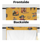 Vintage Cowboy Collage Western Curtains 28" x 40" Made in America Baha Ranch Western Wear