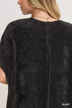 Umgee Open Front Knit Cardigan with Front Pockets