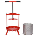 Fruit Wine Press and Crusher,100% Nature Apple&Grape&Berries Crusher Manual Juice Maker for Kitchen