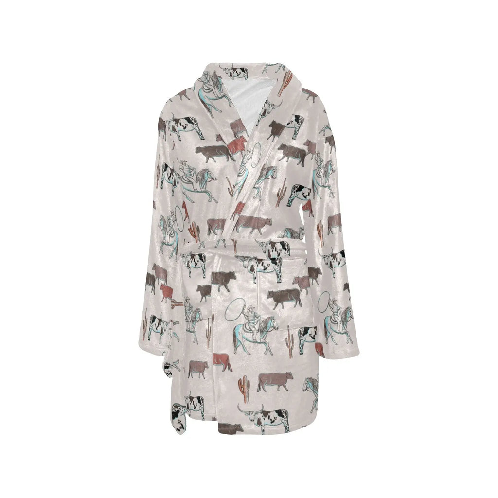 Cattle Drive Women's Western Bath Robe Baha Ranch Western Wear