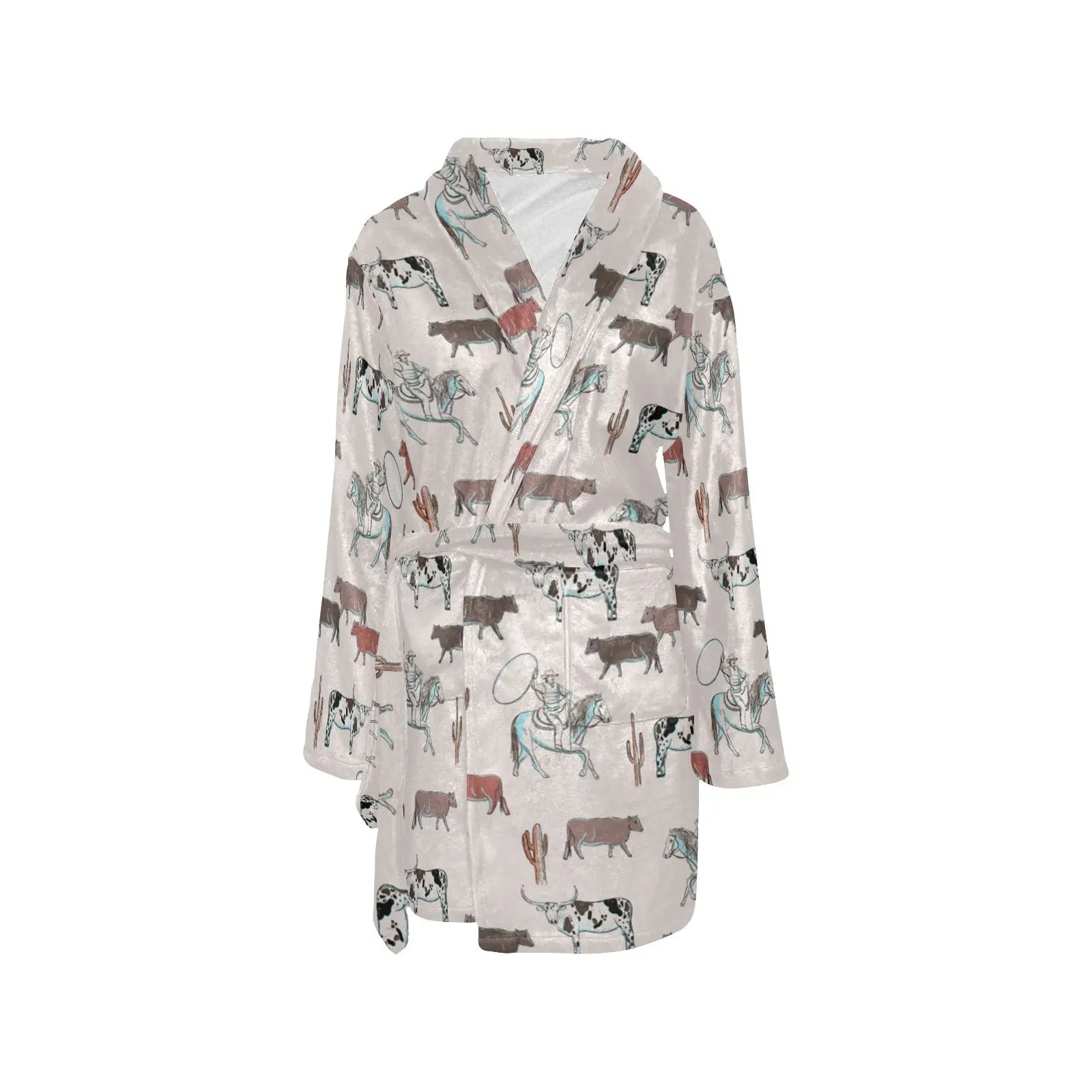 Cattle Drive Women's Western Bath Robe Baha Ranch Western Wear