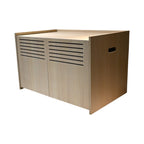 Modern Wooden Cat House with Scratching Pad , Cat Litter Box Enclosure, Spacious Hidden Cat Litter Box -33.46' x 21.06' x 21' , 45.87 lbs