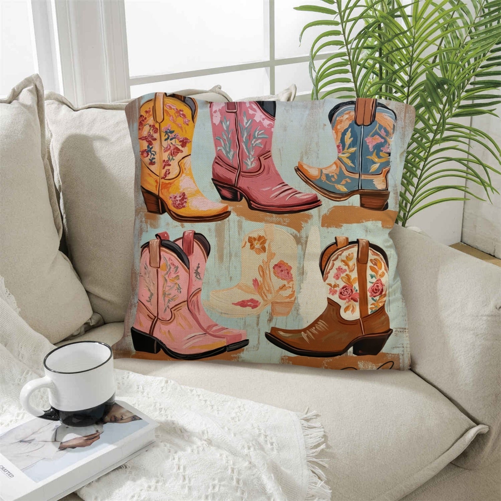 Danilo Boots Pillow Case Custom Pillow Case Made in America Baha Ranch Western Wear