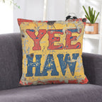 Baha Ranch YEEHAW Vintage Western Velvety Soft Pillow Case Made in America Baha Ranch Western Wear