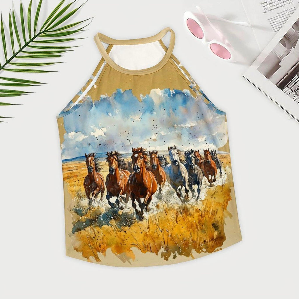 Baha Ranch Wild Horses Tank Top Baha Ranch Western Wear