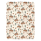 Rodeo Cowboy Throw Blanket Ultra-Soft Micro Fleece Blanket 60" x 80" Made in America Baha Ranch Western Wear