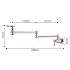 Wall Mount Folding Kitchen Pot Filler Faucet