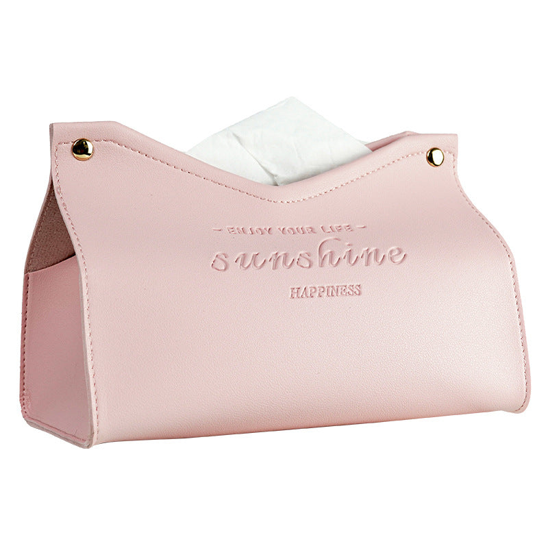 Leather Tissue Box, Hotel Pumping Box, Home Living Room, Creative Gift Box