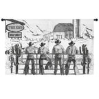 Cowboy Ranch Window Curtain 52"x63" Made in America Baha Ranch Western Wear