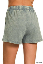 Zenana Premium Cotton Washed Sleeveless Top & Shorts Set