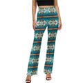 Baha Ranch Teal Aztec Flare Pants Baha Ranch Western Wear