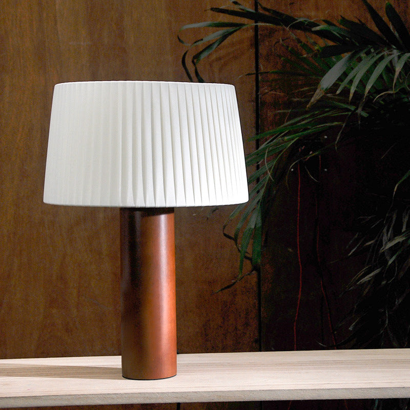 Pleated Table Living Room Study Bedroom Style Korean Style Solid Wood Bedside Lamp