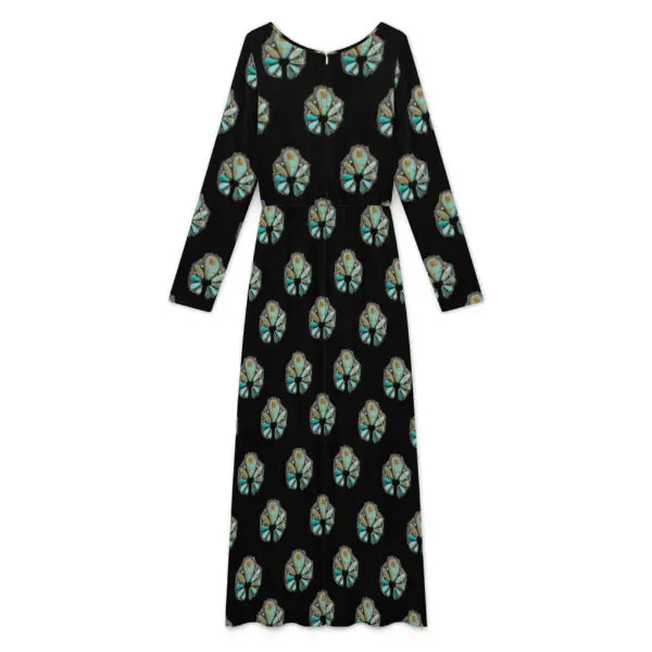Baha Ranch Turquoise Naja Long Sleeve Jumpsuit Baha Ranch Western Wear