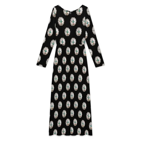 Baha Ranch Turquoise Silver Concho Long Sleeve Jumpsuit Baha Ranch Western Wear