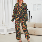 Baha Ranch Colores De Mexico - Mexican Culture Satin Pajamas Baha Ranch Western Wear