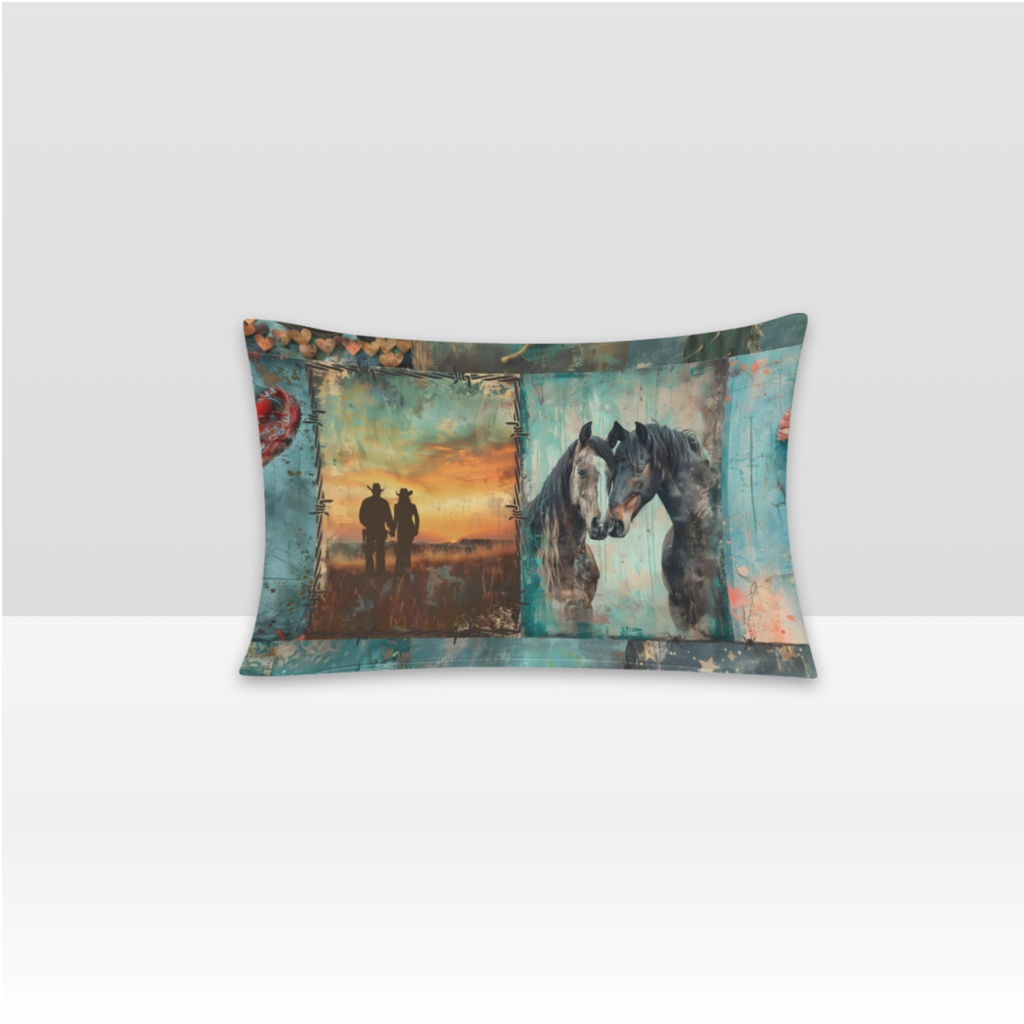 Baha Ranch Turquoise Dreams Pillow Case Made in America Baha Ranch Western Wear