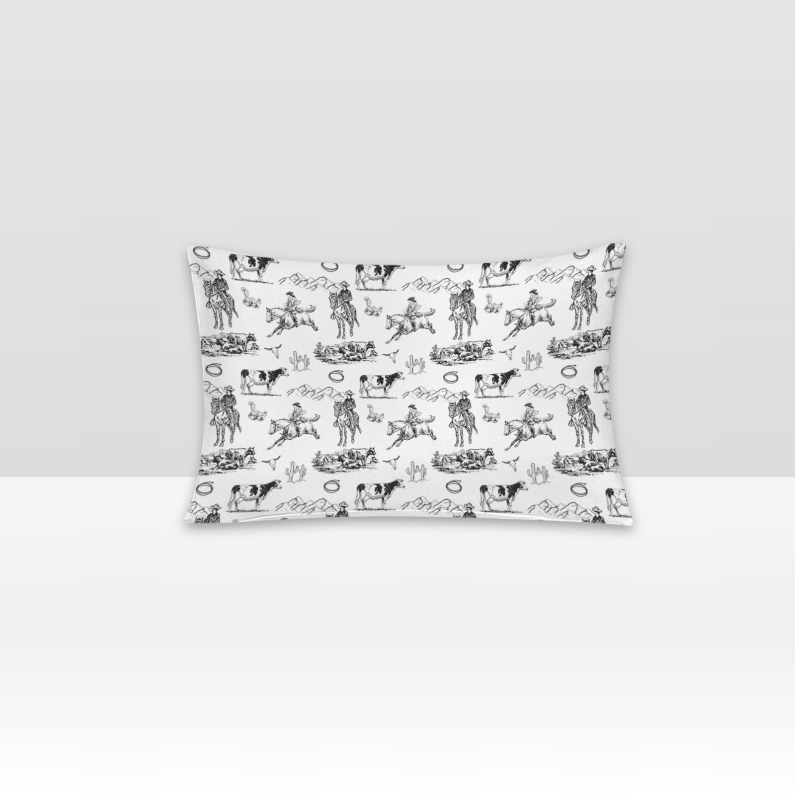 Baha Ranch Ranch Life Pillow Case White Made in America Baha Ranch Western Wear
