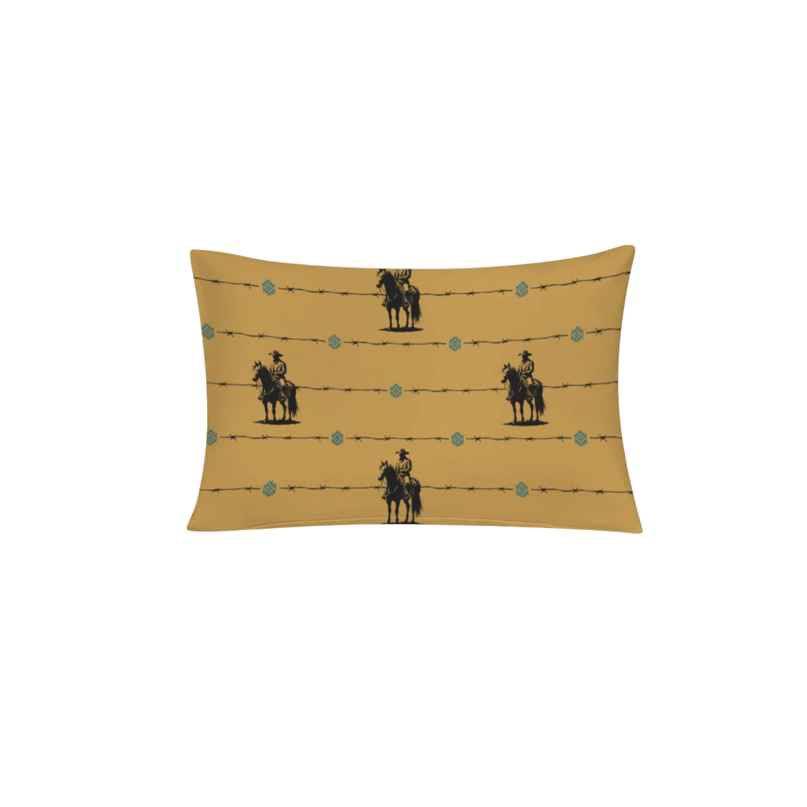 Baha Ranch Saddle Up Pillow Case Caramel Made in America Baha Ranch Western Wear