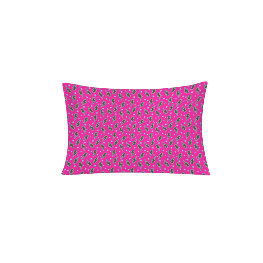 Baha Ranch Pink Lightning Bolt Pillowcase Made in America Baha Ranch Western Wear