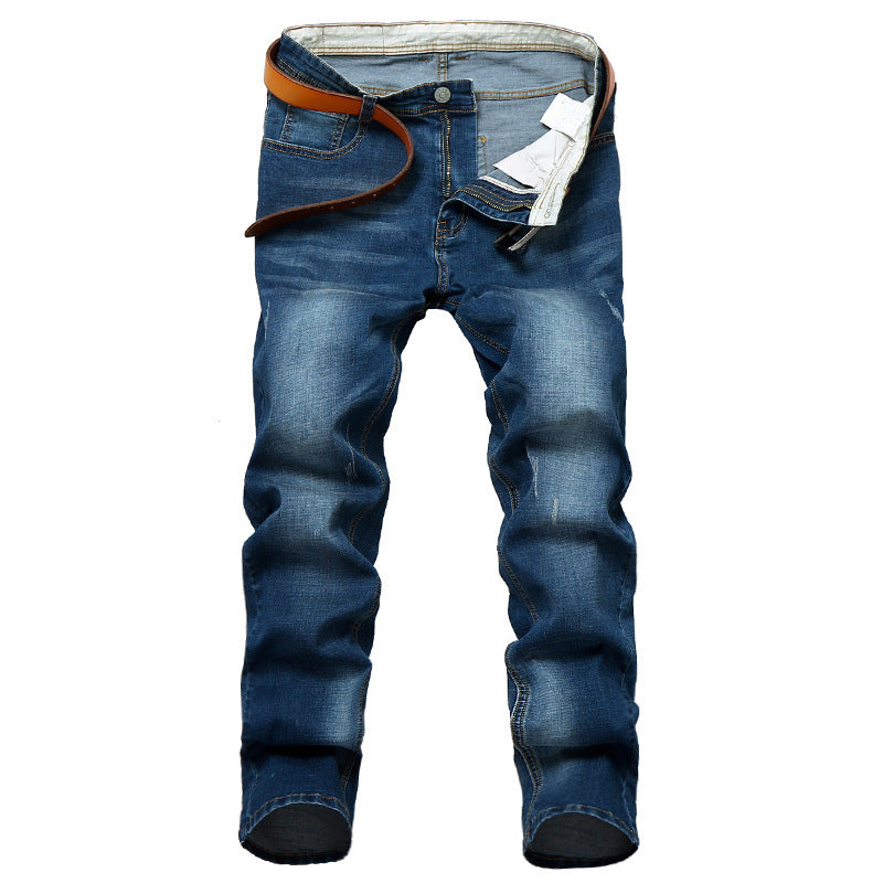 Men's Plus Size Stretch Jeans With Small Feet