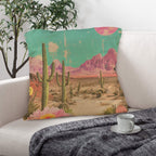 Baha Ranch Retro Pop Western Purple Mountain Desert Pillow Case Made in America Baha Ranch Western Wear
