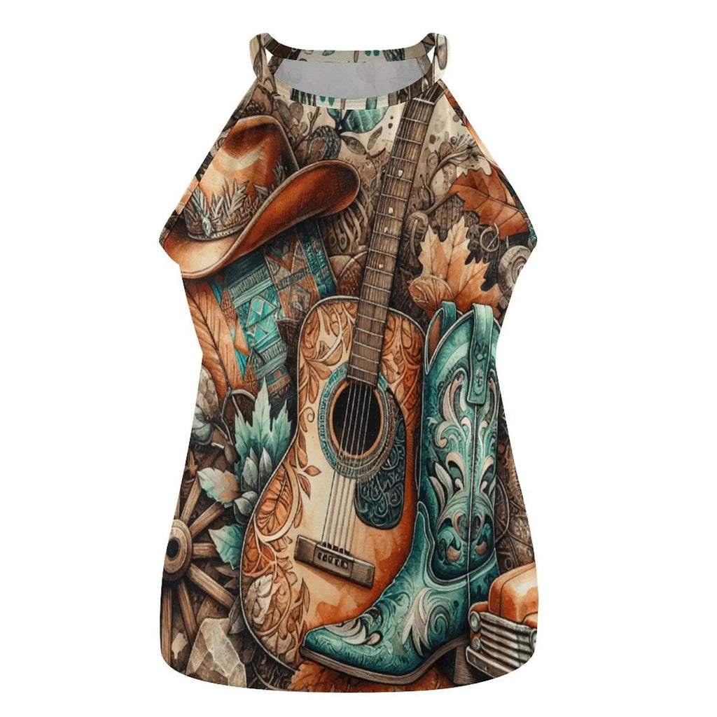 Baha Ranch Country Music Collage Western Tank Top Baha Ranch Western Wear