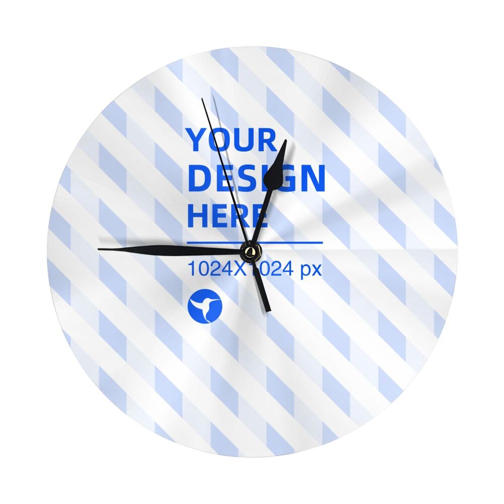Silent Sweep Second Simple Fashion Round Wall Clock