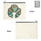 Baha Ranch Turquoise Naja Cosmetic Bag Pack of 5 Made in America Baha Ranch Western Wear