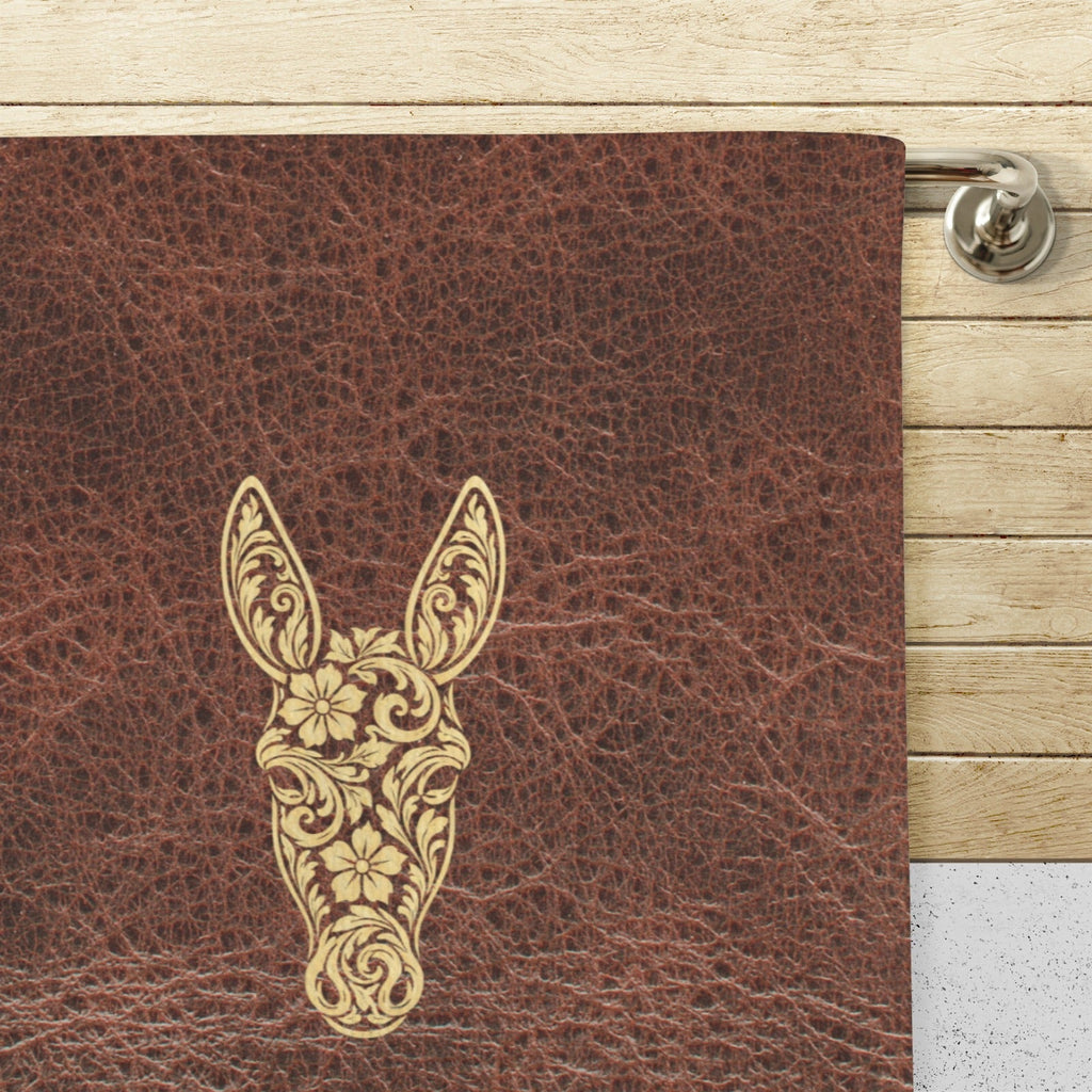 Baha Ranch Tooled Donkey Set of 4 Kitchen Dish Towels Made in America Baha Ranch Western Wear