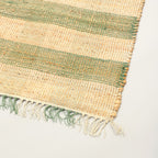 Area Rug, Jute Rug, Durable Green Plaid Rug, 8X10 ft