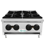 100,000 BTU Commercial Gas Hot Plate 4 Burner NG LP