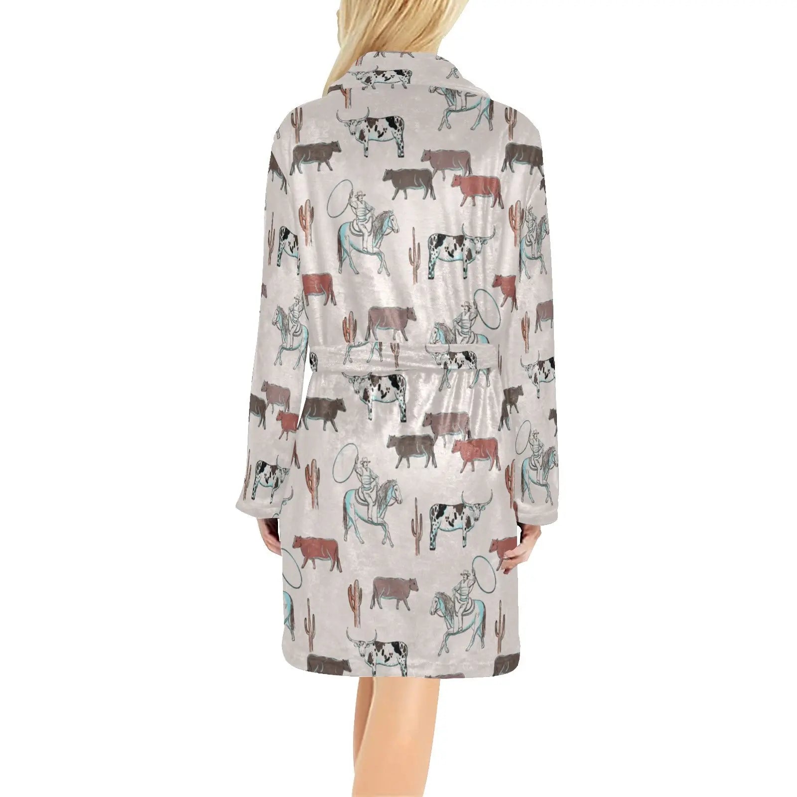 Cattle Drive Women's Western Bath Robe Baha Ranch Western Wear